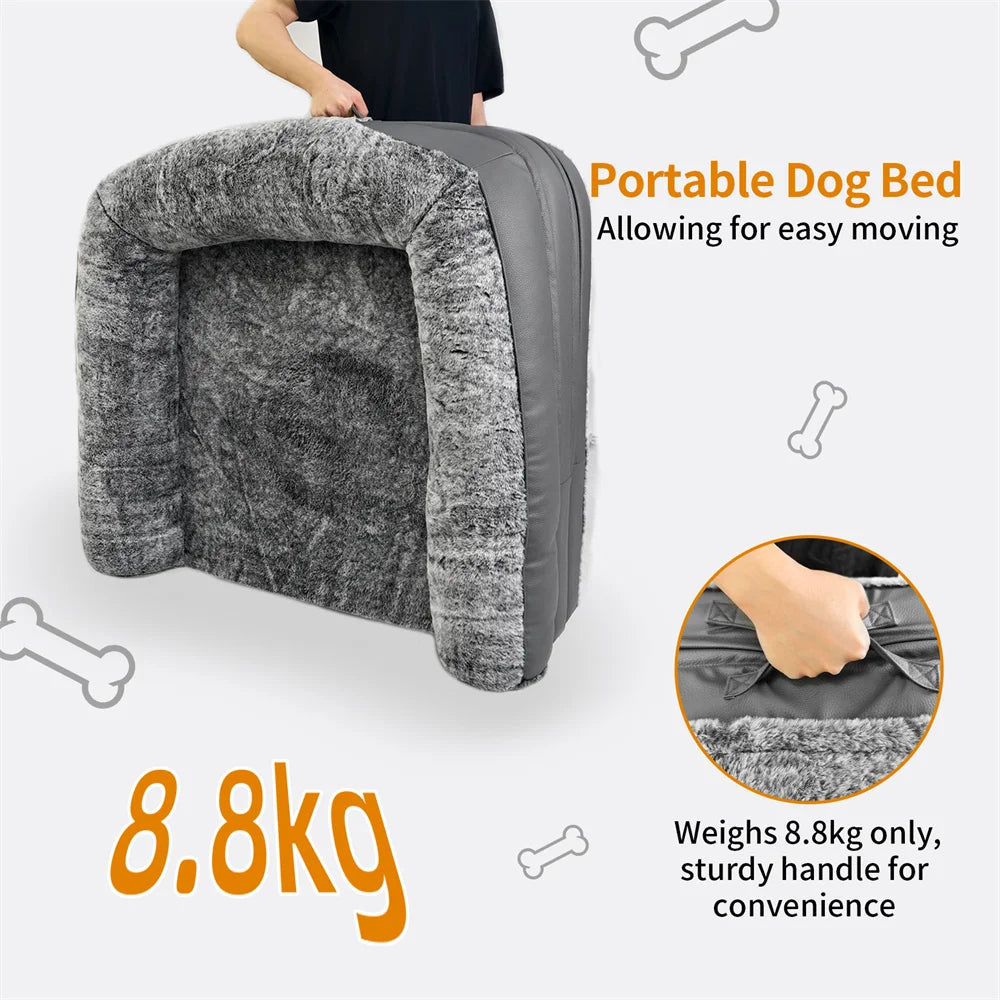 Foldable Human Dog Bed for Adult 2 in 1 Calming Large Dog Bed Washable Waterproof Dog Sofa